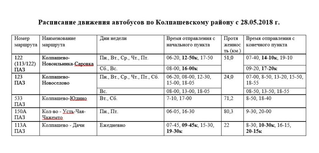 Время автобуса томск